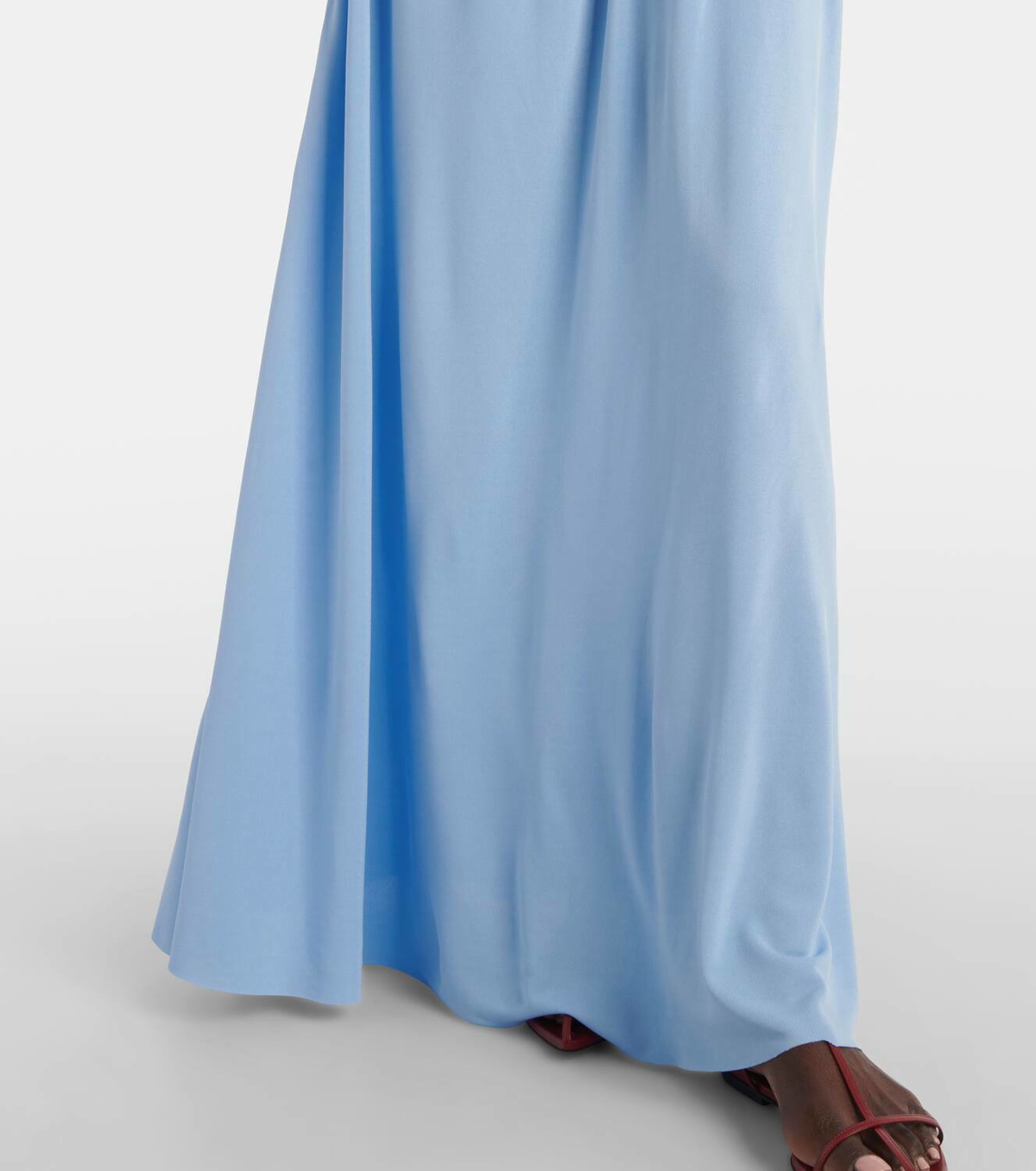 Proenza Schouler Frankie caped jersey maxi dress