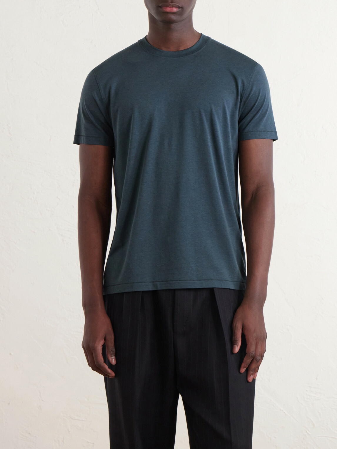 TOM FORD - Lyocell and Cotton-Blend T-Shirt - Green