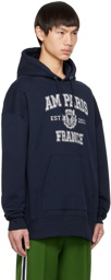 AMI Paris Navy 'Ami Paris France' Hoodie