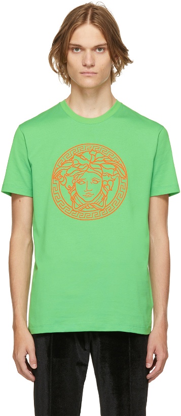 Photo: Versace Green Medusa Logo T-Shirt
