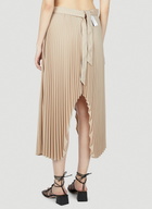 Rokh Satin Pleated Skirt
