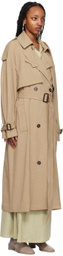 CAMILLA AND MARC Tan Fernando Trench Coat