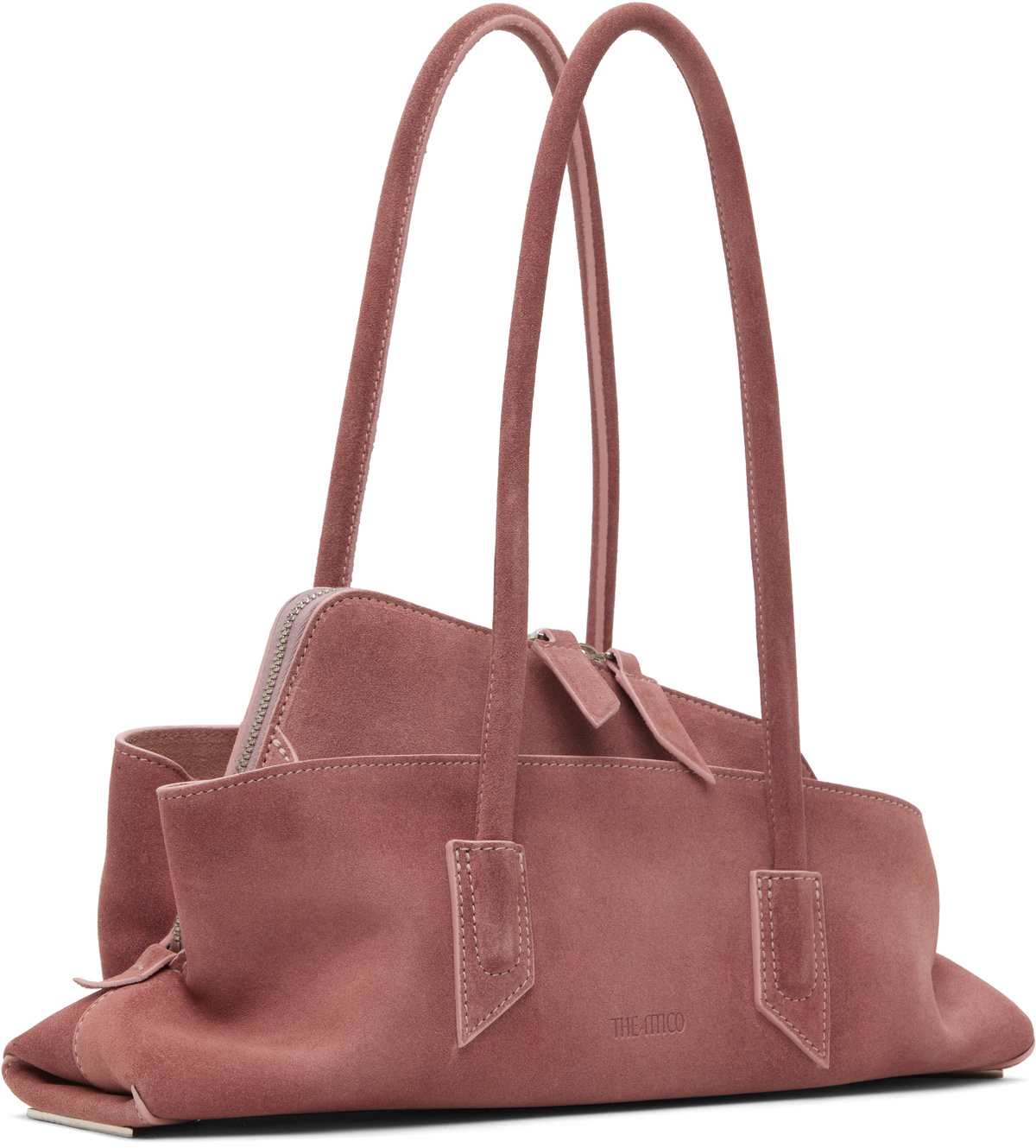 The Attico Pink 'La Passeggiata' Small Top Handle Bag