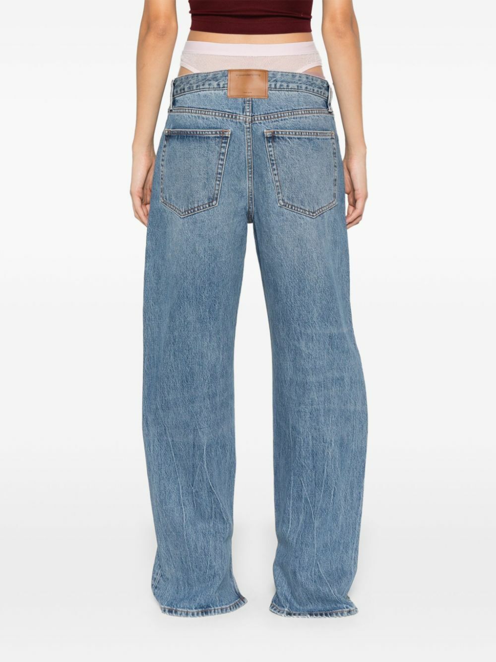 Alexander Wang Blue Detachable-Underwear Jeans Alexander Wang