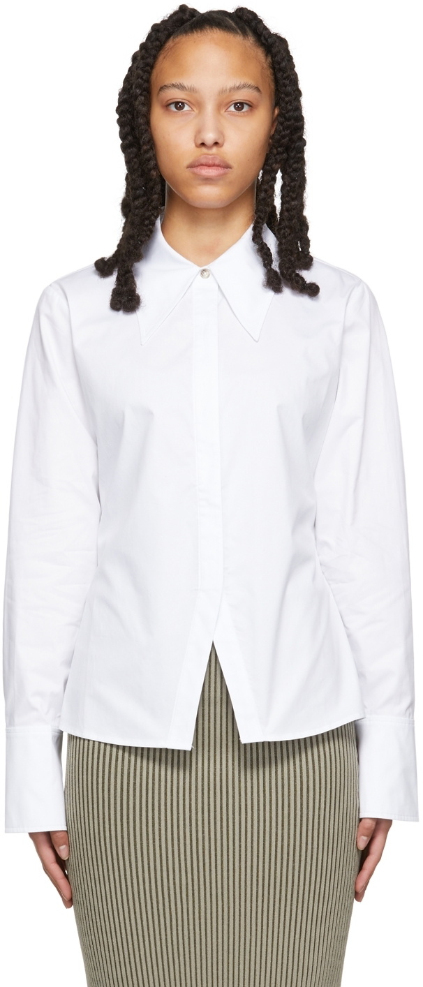 ANINE BING White Tiffany Shirt ANINE BING