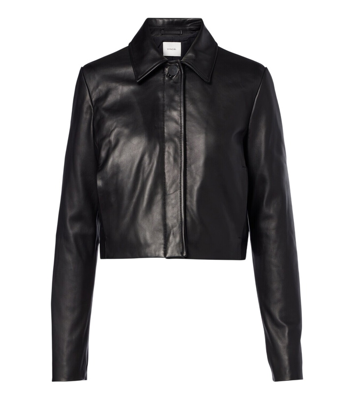 Photo: Vince Cropped leather jacket