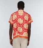 Bode - Coral Bells silk bowling shirt