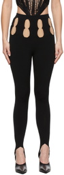 Dion Lee Black Double Stirrup Leggings