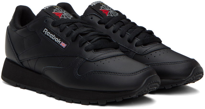 Reebok Classics Black Classic Leather Sneakers Reebok Classics