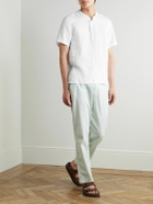 Onia - Linen and Lyocell-Blend Gauze Henley T-Shirt - White