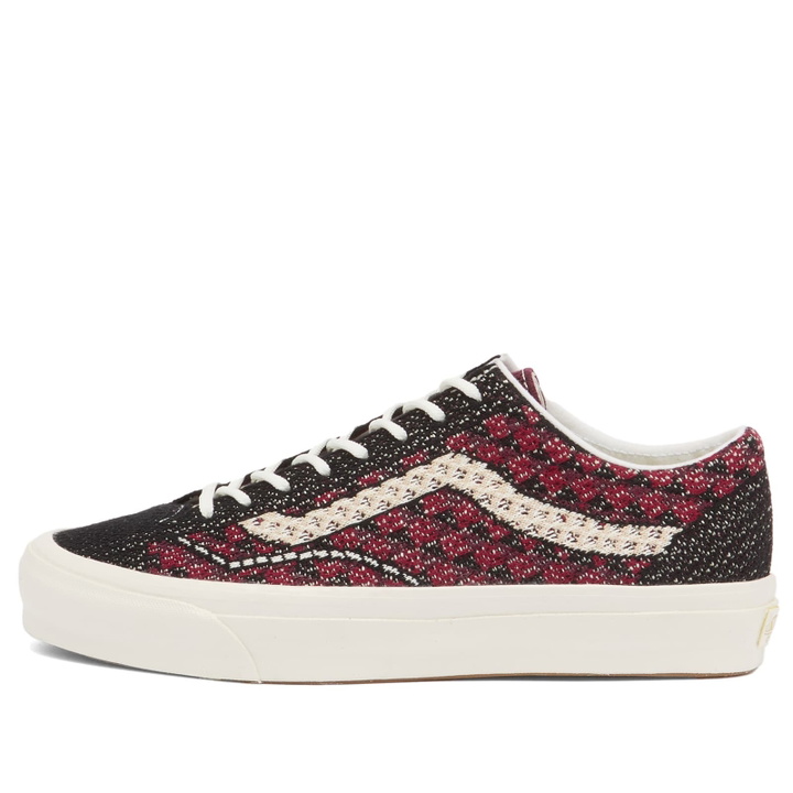 Photo: Vans LX Old Skool 36 EK sneaker in Geo Check Bordeaux