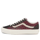 Vans LX Old Skool 36 EK sneaker in Geo Check Bordeaux