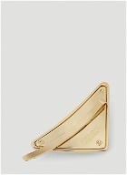 Prada - Set of Two Triangle Hair Slides in Gold
