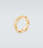 Shay Jewelry Deco Link 18kt gold ring with diamonds
