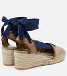 Versace Lola suede espadrille wedges