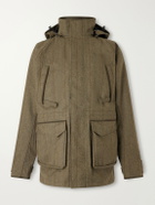 Purdey - Hooded Shell-Tweed Field Jacket - Green