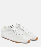 Miu Miu Plume leather-trimmed sneakers