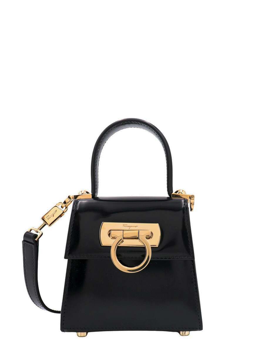 SALVATORE FERRAGAMO ホイントヘムストレトカットハックヘスト アイコニック トップハンドル (S) - ウィメンズ | Ferragamo