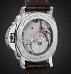 Panerai - Luminar Due Automatic 45mm Stainless Steel and Alligator Watch - Gray