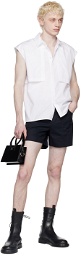 K.NGSLEY SSENSE Exclusive Navy Akers Shorts