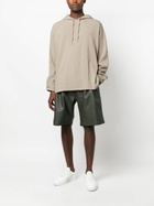The Frankie Shop Green Jonas Faux Leather Shorts