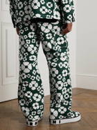 Marni - Carhartt WIP Wide-Leg Floral-Print Cotton-Canvas Trousers - Green