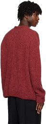 Wooyoungmi Red Crewneck Sweater