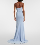 Solace London Seraphina one-shoulder gown