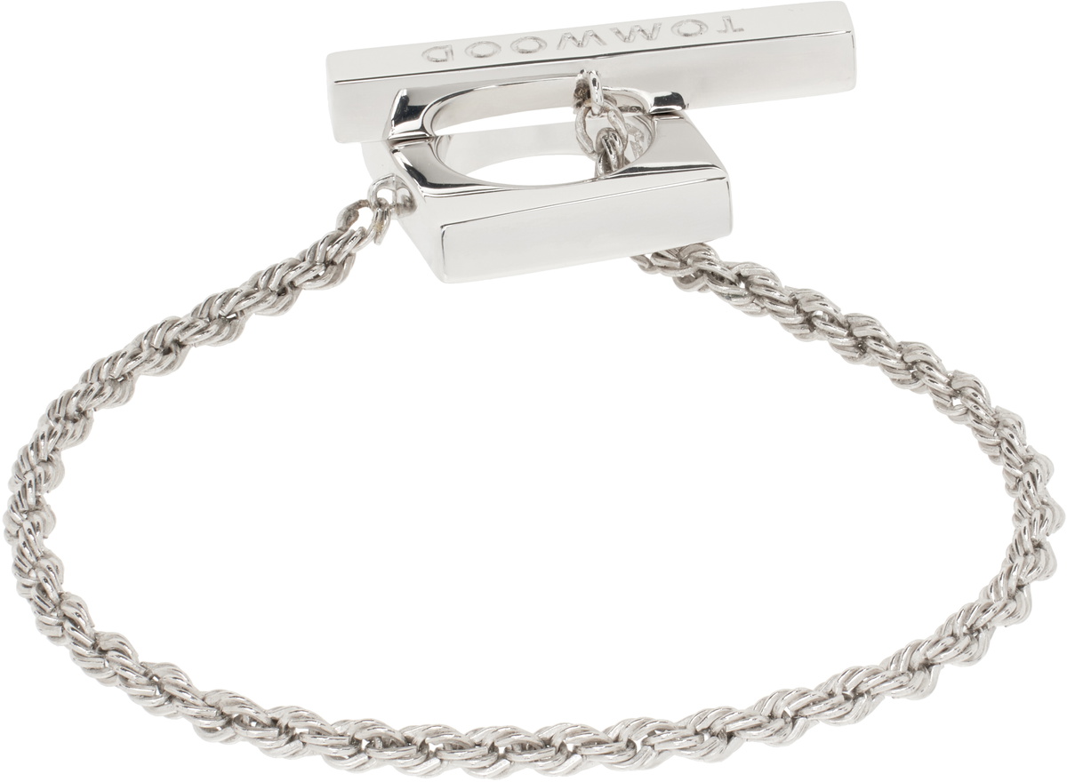 Tom Wood Silver Square Rope Bracelet Tom Wood