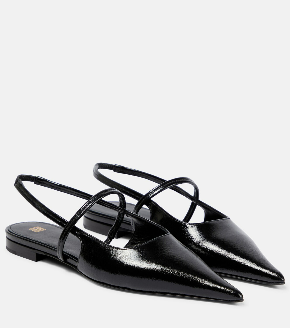 Toteme - The Sharp leather slingback flats