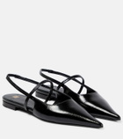 Toteme - The Sharp leather slingback flats