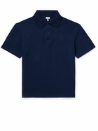 LOEWE - Logo-Embroidered Cotton-Piqué Polo Shirt - Blue