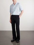 McQueen - Printed Crepe de Chine Shirt - Blue