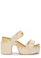Zimmermann Alight 100 Leather Mules Ivory