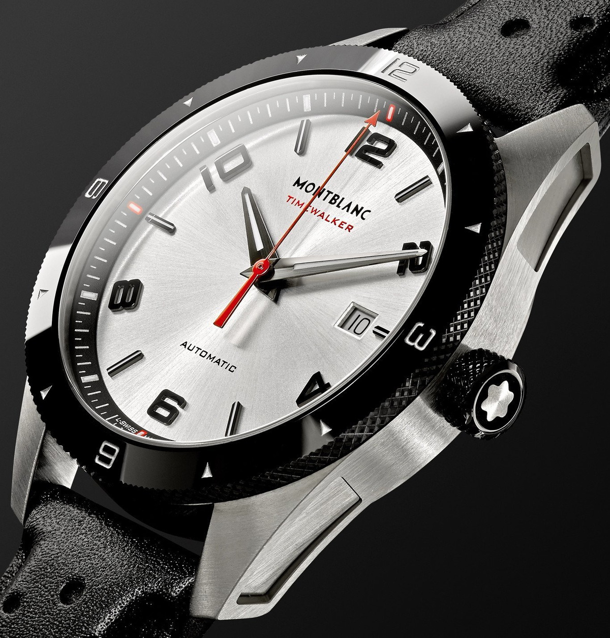 Montblanc - TimeWalker Date Automatic 41mm Stainless Steel, Ceramic and Leather Watch, Ref. No. 116058 - Unknown