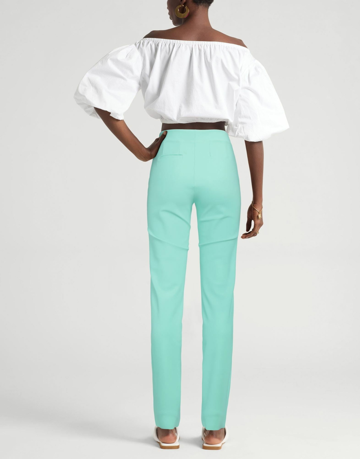Chiara Boni La Petite Robe Womens Pants Light in Green