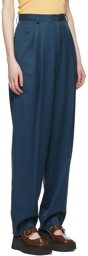 Maiden Name SSENSE Exclusive Blue Emily Trousers