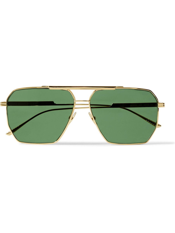 Photo: Bottega Veneta - Aviator-Style Gold-Tone Sunglasses