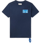 Pasadena Leisure Club - Logo-Print Cotton-Jersey T-Shirt - Blue