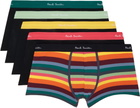 Paul Smith Five-Pack Muilticolor 'Artist Stripe' Organic Boxer Briefs