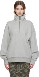 Fax Copy Express Gray Fleece-Lined Sweatshirt