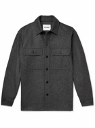 Jil Sander - Virgin Wool-Flannel Overshirt - Gray