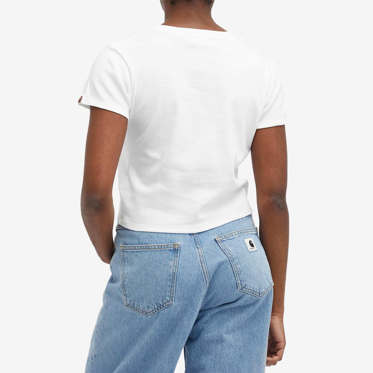 A Bathing Ape Women's One Point Baby T-Shirt in White