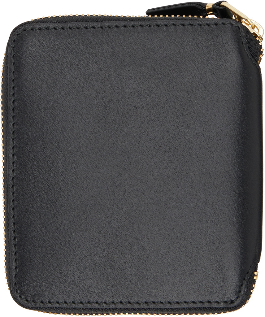Comme des Garçons Wallets Black Outside Pocket Line Wallet