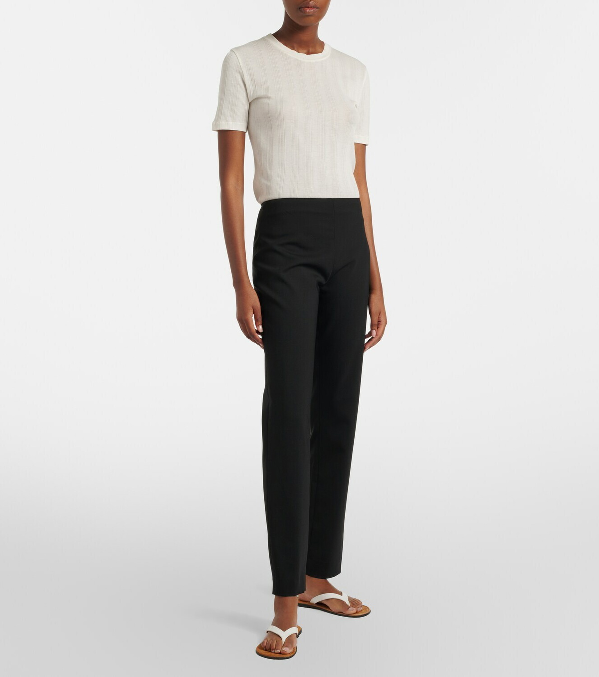 The Row Flamenca wool straight pants