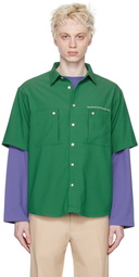 Stockholm (Surfboard) Club Green Button Shirt