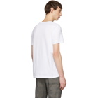 Alexander McQueen White Left Shoulder Skeleton T-Shirt