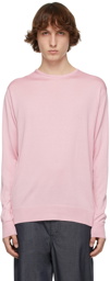 Junya Watanabe Pink Silk Jersey Thin Sweater