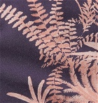NN07 - Miyagi Camp-Collar Printed Cotton Shirt - Purple