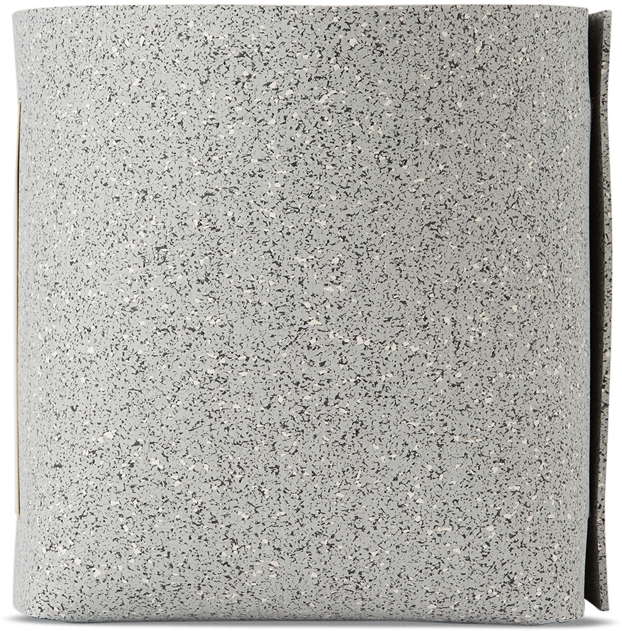 Slash Objects Grey Brass Rubber Bin
